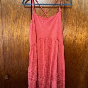 Stylish Coral Strappy Dress